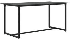 4 pcs conjunto lounge de jardim c/ almofadões vime PE preto