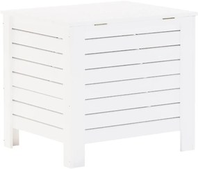 Caixa de arrumação c/ tampa RANA 60x49x54cm pinho maciço branco