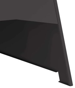 Fogueira Pyramid vidaXL Preta 50x45x95 cm Aço