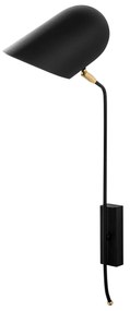 Candeeiro de Parede Kesik – Preto e Dourado – 12 x 35 cm
