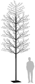 Árvore de Natal 2000 luzes LED flor cerejeira luz azul 500 cm