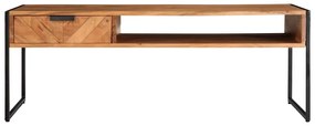 Mesa de centro 110x55x40 cm madeira de acácia maciça