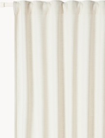 Cortinas opacas com multi-banda Pavla, conjunto de 2, L 140 cm