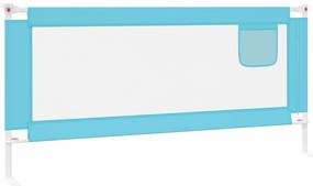 Barra de segurança p/ cama infantil tecido 200x25 cm azul