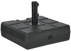 Base de Chapéu de Sol Retangular Suporte para Chapéu de Sol Preenchíve