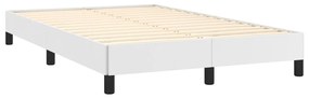Estrutura de cama 120x200 cm couro artificial branco