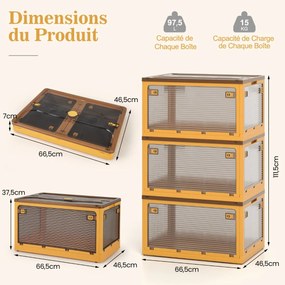 Conjunto de 2 cadeiras de jantar com pernas de metal e costura vintage - marrom