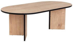 Mesa de Centro "Sable" – Carvalho Saphire e Preto, 105x65x40 cm, Desig