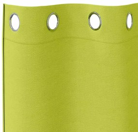Cortinas com cortinas 2 pcs Verde maçã 225 x 140 cm Poliéster