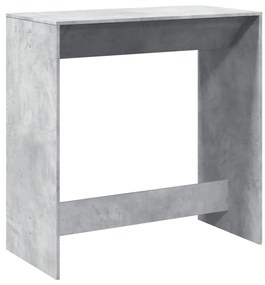 Mesa de bar 102x50x103,5 cm derivados madeira cinzento cimento