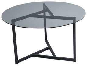 Mesa de Centro Trio Sehpa – Preto Fumê – 75x42x75 cm