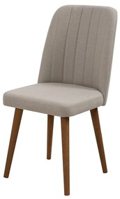 Conjunto de Mesa de Jantar Extensível e Cadeiras Vina – Nogueira e Cre
