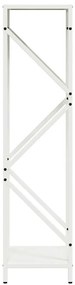 Suporte para lenha 34x25x100 cm aço laminado a frio branco