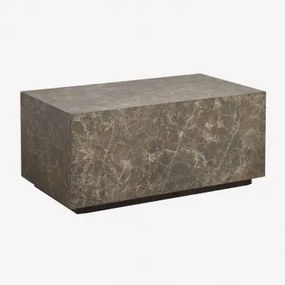 Mesa De Centro Retangular De Mdf (90x50 Cm) Aria Castanho - Sklum