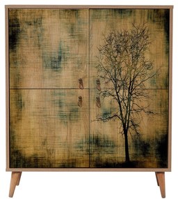 Armário Multiuso Multilux – Carvalho Sonoma – 95x111x36 cm