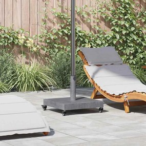 vidaXL Base de Guarda - sol Externo Acabamento em madeira cinza escura