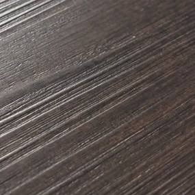 Tábuas de soalho PVC auto-adesivo 5,02m² 2 mm castanho escuro