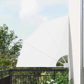 vidaXL Tela de Privacidade para Varanda Branco 115 x 115 cm tecido