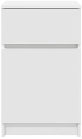 Mesa de cabeceira 39x35x65 cm derivados de madeira branco