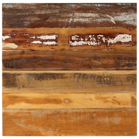 Tampo mesa quadrado 70x70cm 15-16mm madeira recuperada maciça