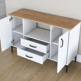 Mobiliário "JE174" - Design Moderno - Wallnut
White