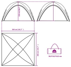 Tenda de festas impermeável azul