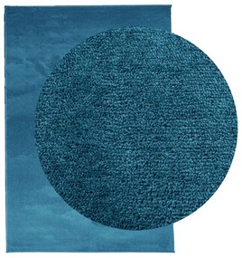 Tapete de pelo curto OVIEDO 140x200 cm turquesa