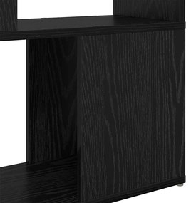 Estante Carvalho preto Madeira de engenharia 60 x 24 x 124 cm