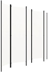 Divisória de quarto com 5 painéis 250x180 cm branco