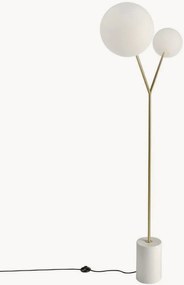 Candeeiro de pé com aspeto de mármore Yvette