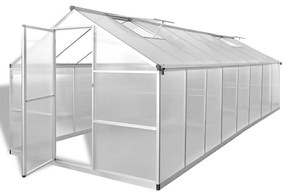 vidaXL Estufa de alumínio 481x250x195 cm 23,44 m³