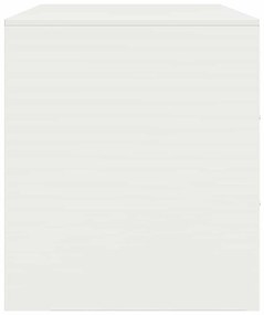 Móvel de TV 67x39x44 cm aço branco