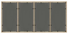 Conjunto de Jantar para Jardim 7 pcs Bege 190 x 90 x 75 cm