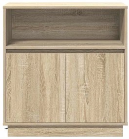 Sideboard com LED Carvalho Sonoma 71x34,5x75 cm em Madeira Ingienirada
