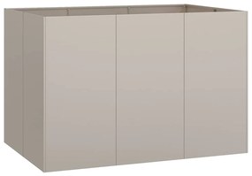 Floreira enferrujada 120x80x80 cm aço resistente