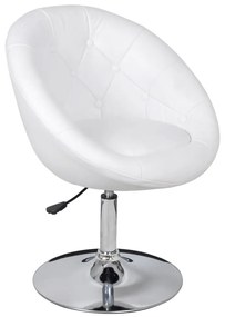 Bancos de bar 2 pcs couro artificial branco