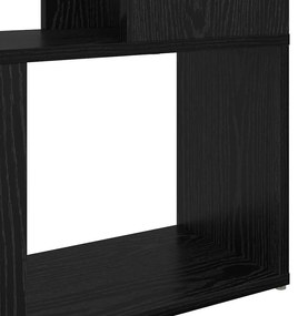 Estante Carvalho Preto Madeira engenharia 60 x 24 x 155 cm