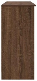 Aparador c/ gaveta 101x35x76cm deriv. madeira carvalho castanho