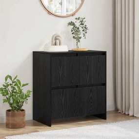 vidaXL Buffet Carvalho preto 70 x 41 x 75 cm Madeira processada
