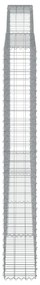 Cestos gabião arqueados 2pcs 400x30x220/240cm ferro galvanizado