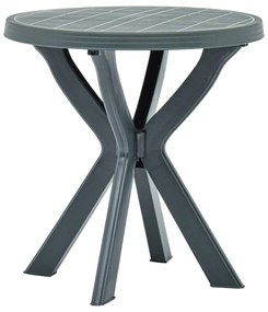 48797 vidaXL Mesa de bistrô Ø70 cm plástico verde