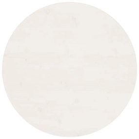 Tampo de mesa pinho maciço Ø70x2,5 cm branco