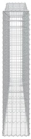 Cestos gabião arqueados 2pcs 400x30x140/160cm ferro galvanizado