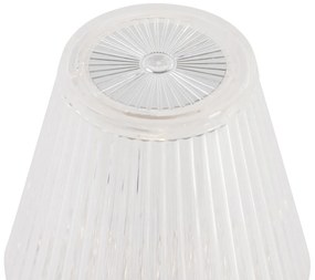Candeeiro de Mesa Vidro Transparente Incl. LED Recarregável IP44 - Lola 20 Lux Clássico / Antigo