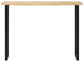 Mesa consola c/ borda viva 105x33x76cm madeira mangueira maciça