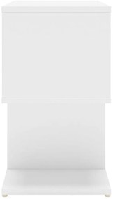 Mesas de cabeceira 2 pcs 50x30x51,5 cm derivados madeira branco