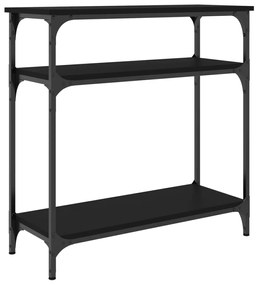 Mesa consola 75x29x75 cm derivados de madeira preto