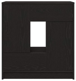 Aparador c/ gavetas e portas 70,5x34x74,5 cm carvalho preto