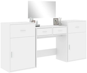 Conjunto de toucador 4 pcs derivados de madeira branco