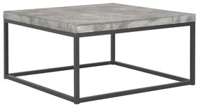 vidaXL Mesa de centro 75x75x38 cm aspeto cimento